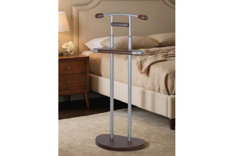 Вешалка костюмная ГАЛАНТ 333 металлик/темно-коричневый-13