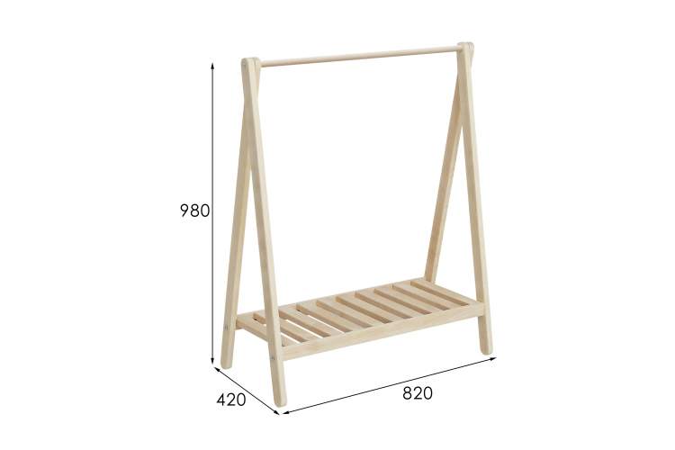 Стойка для одежды низкая без покрытия-13