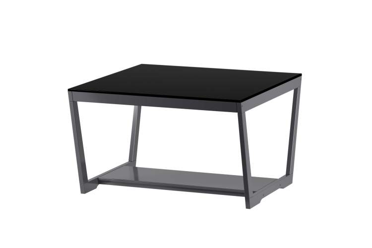 Стол журнальный BeautyStyle 1 серый графит/стекло черное