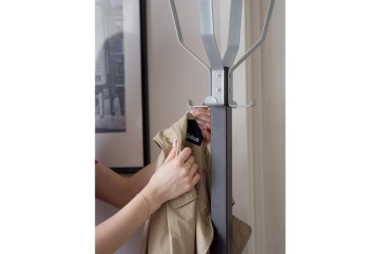 Вешалка напольная Босс 5 темно-коричневый/металлик-6