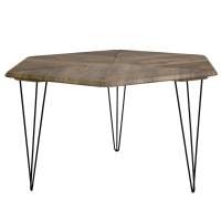 Стол журнальный BeautyStyle 23 дуб крымский состаренный/черный в гостиную