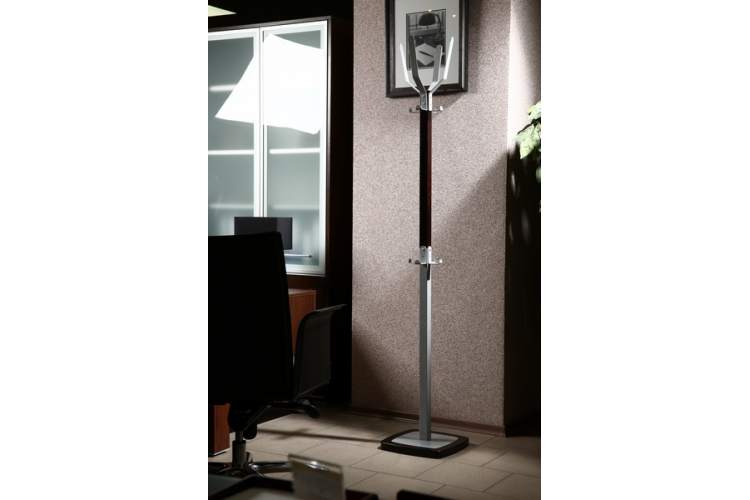 Вешалка напольная Босс 5 темно-коричневый/металлик-8