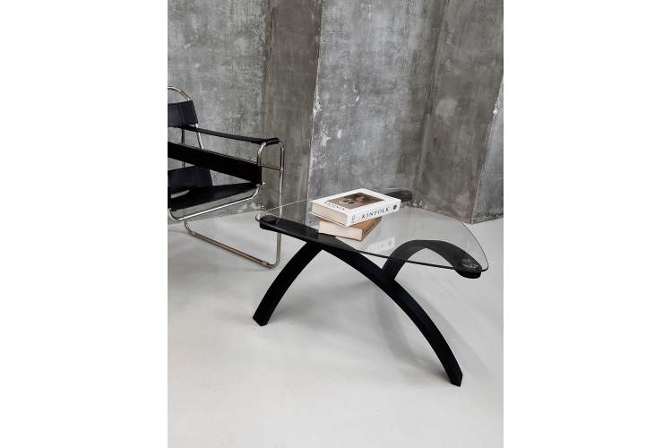 Стол журнальный Гурон 3 чёрный матовый-10