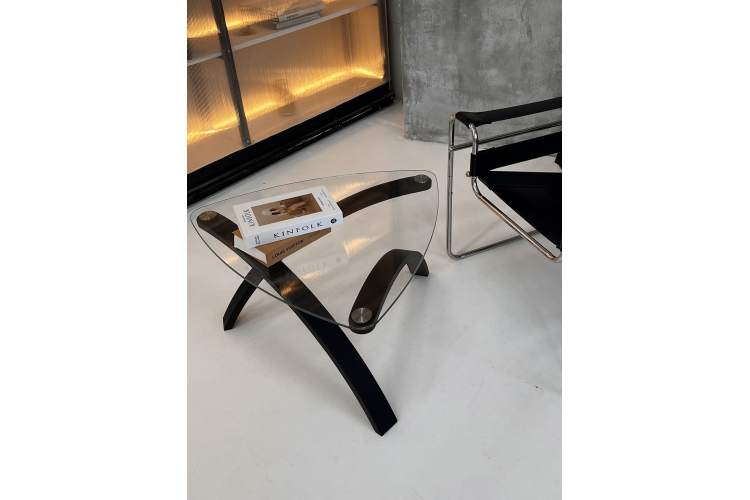 Стол журнальный Гурон 3 чёрный матовый-11