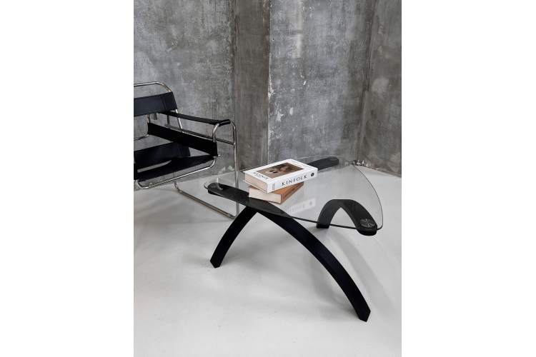 Стол журнальный Гурон 3 чёрный матовый-12