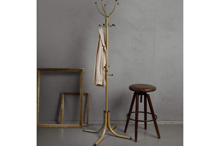 Вешалка напольная М 10 золото-3
