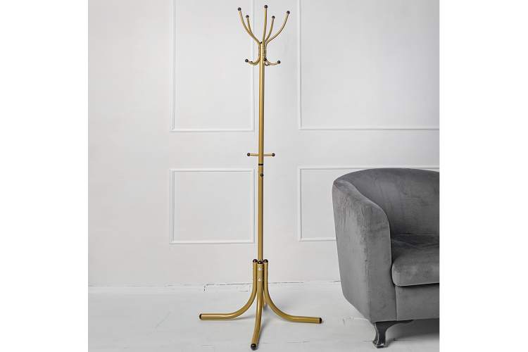 Вешалка напольная М 10 золото-4