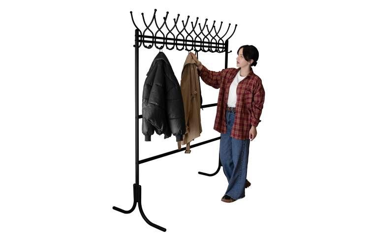 Вешалка напольная М 12 чёрный-3