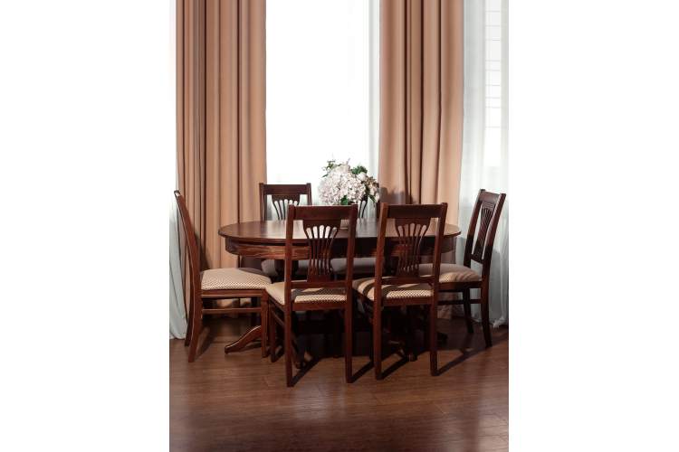 Стол обеденный Тарун 3 раздвижной орех 150/200*84-8