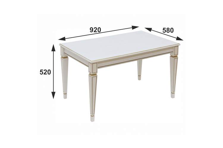 Стол журнальный Мариус М 82 ясень-7