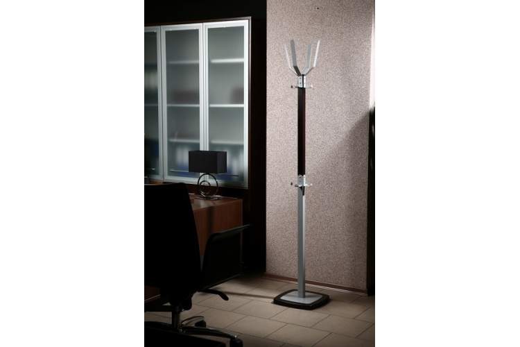 Вешалка напольная Босс 5 темно-коричневый/металлик-7