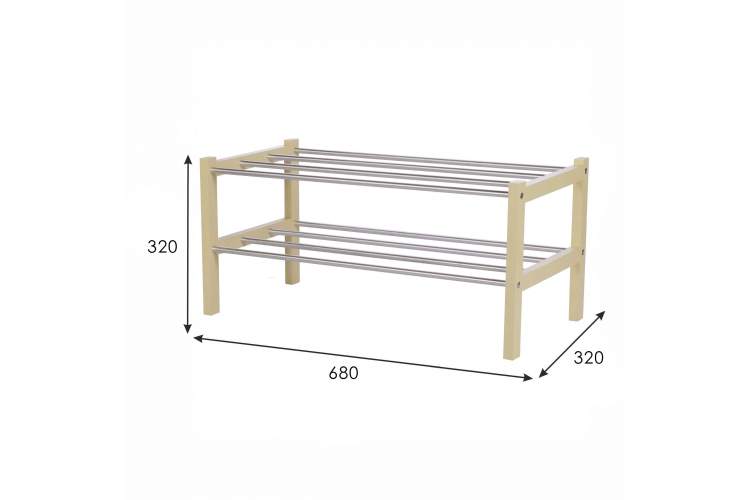 Обувница Атлас слоновая кость-3