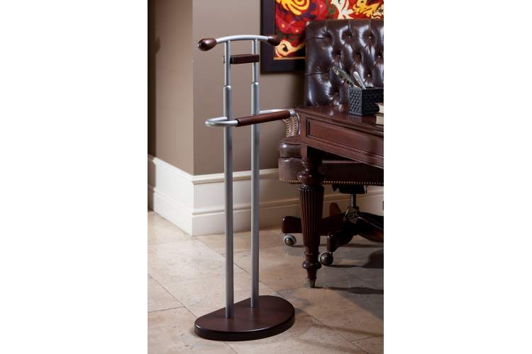 Вешалка костюмная ГАЛАНТ 333 металлик/темно-коричневый-7