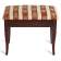 Банкетка Ретро М с ящиком средне-коричневый, ткань полоса коричн.