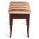 Банкетка Ретро М с ящиком средне-коричневый, ткань полоса коричн.