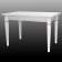 Стол обеденный Васко В 87Н белый/серебро 150/200*90