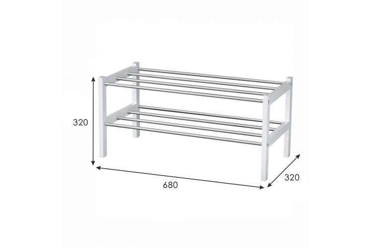 Обувница Атлас белый-3