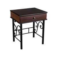 Тумба Сартон 11 черный/средне-коричневый