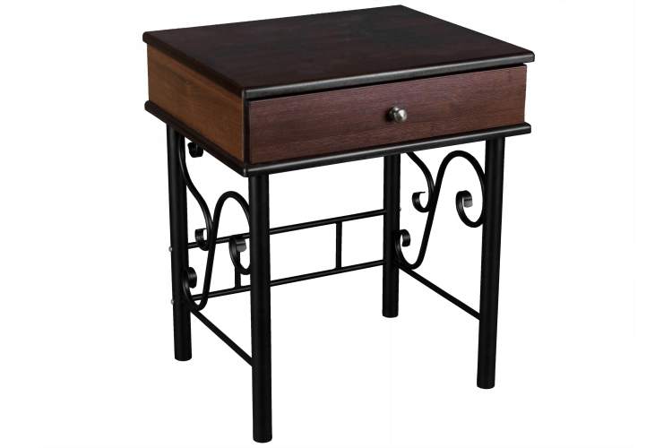 Тумба Сартон 11 черный/средне-коричневый