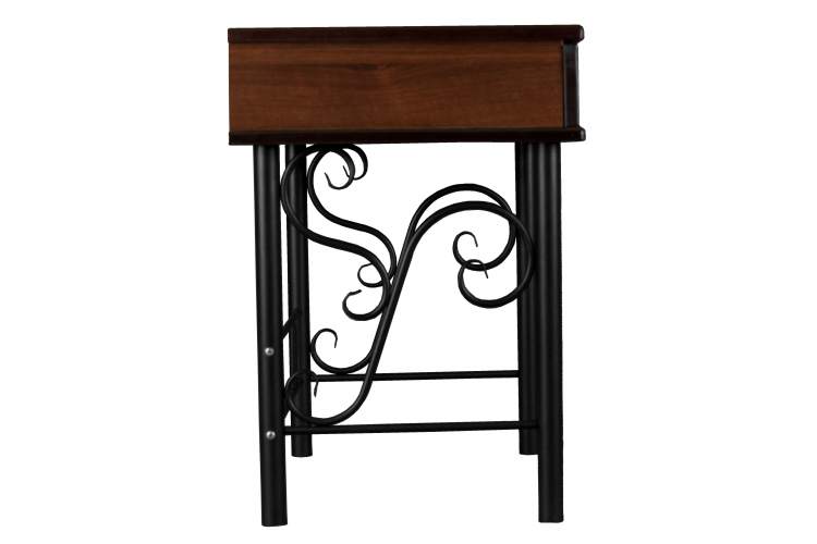 Тумба Сартон 11 черный/средне-коричневый-2