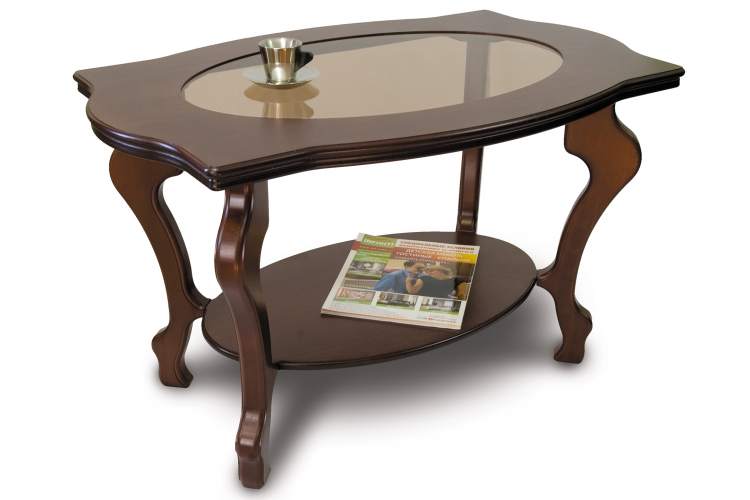 Стол журнальный Берже 1С тёмно-коричневый