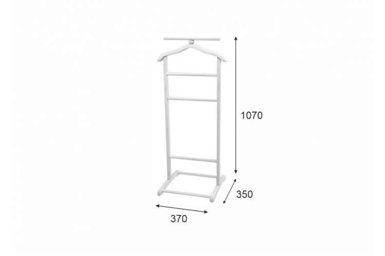 Вешалка костюмная В 6Н белый-1