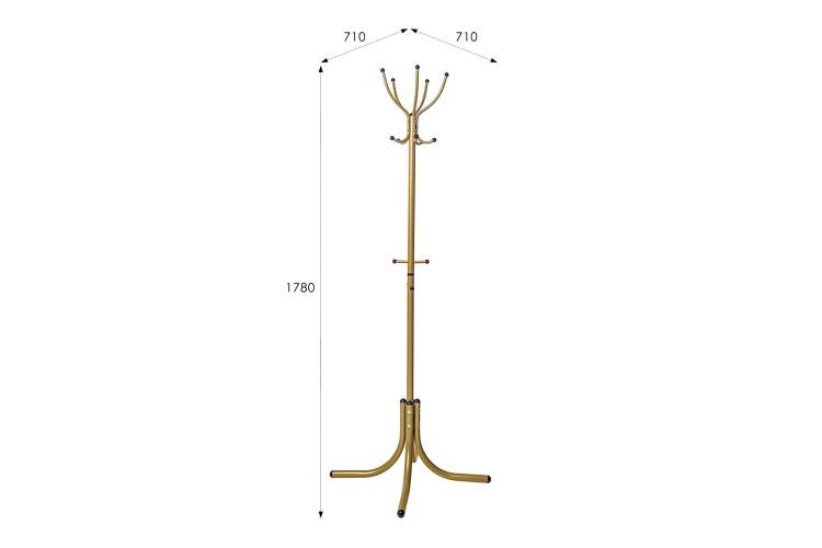 Вешалка напольная М 10 золото-5