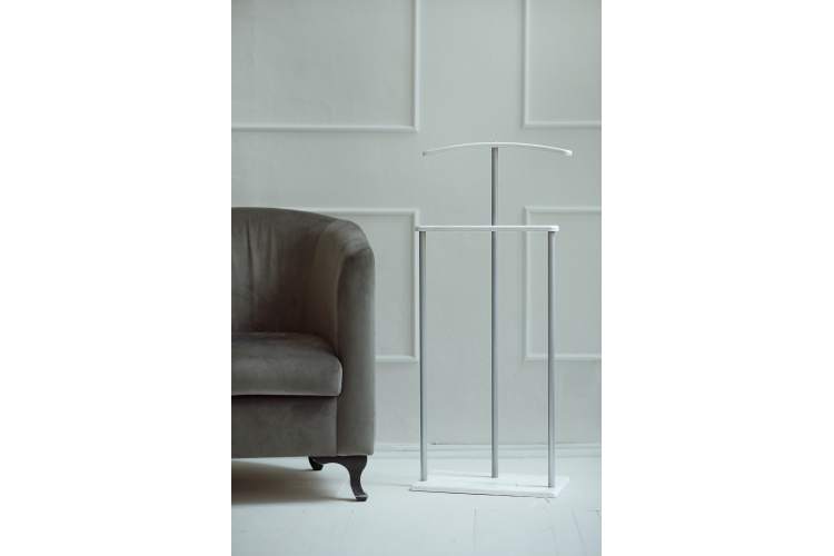 Вешалка костюмная Дэви 1 металлик/дуб дымчатый-9