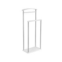 Вешалка костюмная Верис 4 металлик/белый Вешалка костюмная Верис 4 металлик/белый