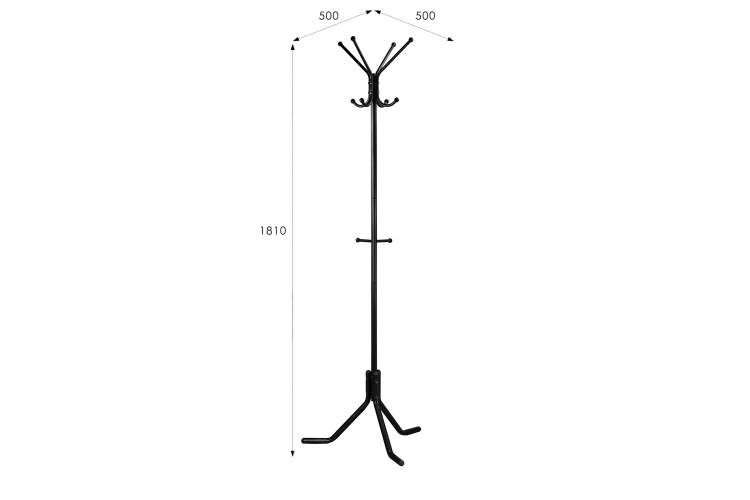Вешалка напольная Пико 3 черный-9