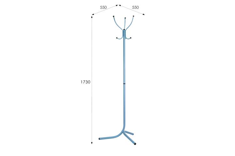 Вешалка напольная М 1 голубой-5