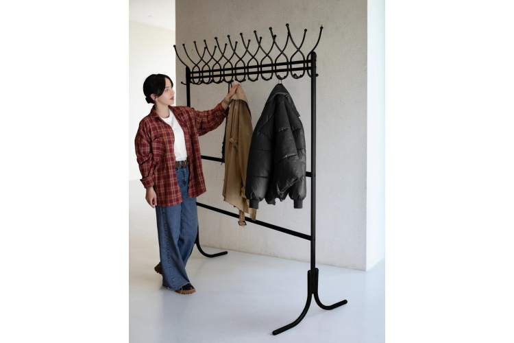 Вешалка напольная М 12 чёрный-4