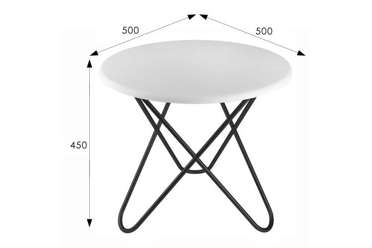 Стол журнальный BeautyStyle 20 белый/черный-3