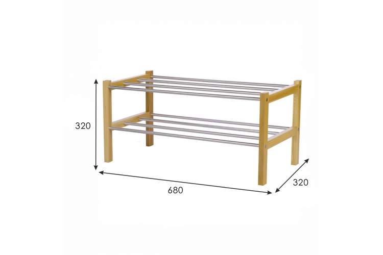 Обувница Атлас светло-коричневый-3