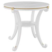 Стол журнальный Глория М молочный дуб Л