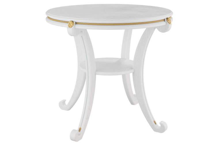 Стол журнальный Глория М молочный дуб Л