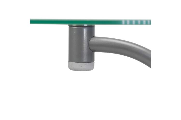 Стол журнальный Дуэт 13Н металлик/дуб дымчатый/прозр.-4