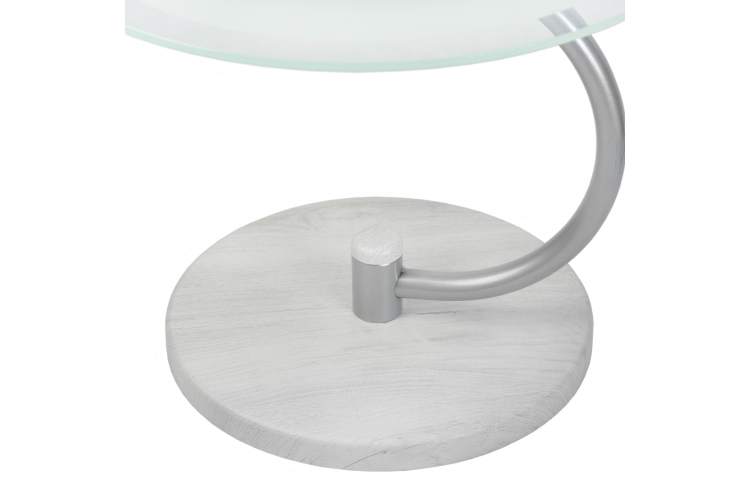 Стол журнальный Дуэт 13Н металлик/дуб дымчатый/прозр.-5