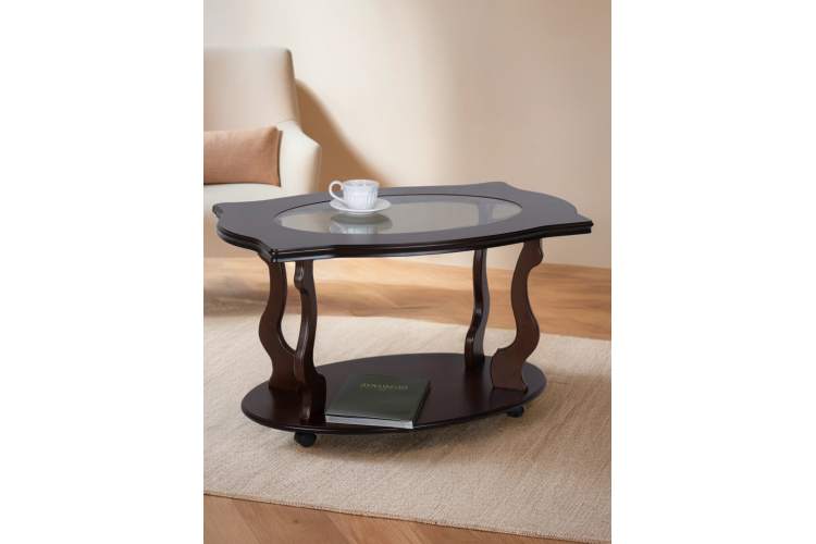Стол журнальный Берже 3С темно-коричневый-9