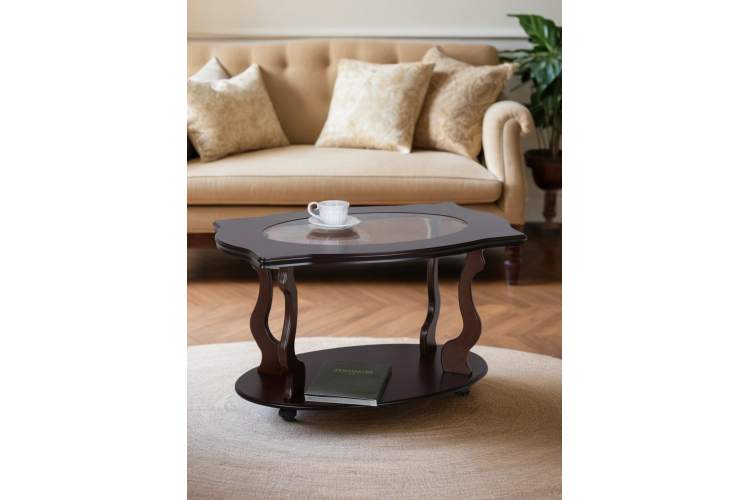 Стол журнальный Берже 3С темно-коричневый-11