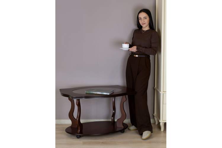 Стол журнальный Берже 3С темно-коричневый-15