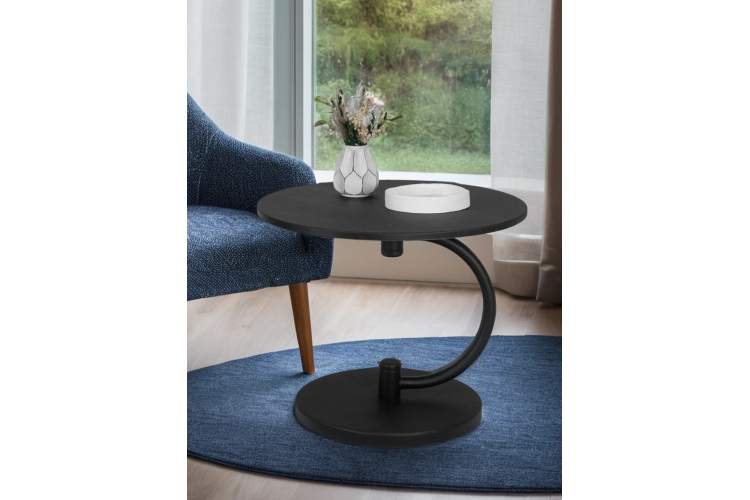 Стол журнальный Дуэт 13 черный/черный элит-7