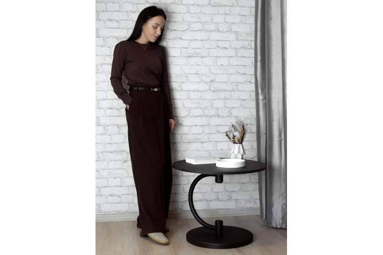 Стол журнальный Дуэт 13 черный/черный элит-11