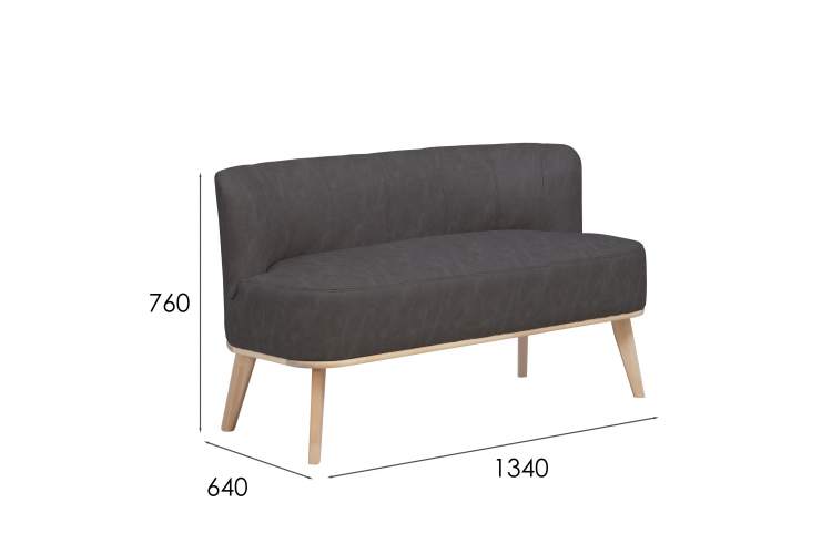 Диван Жирон ткань kiprus 13, каркас лак-12