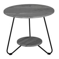 Стол журнальный BeautyStyle 38 орех гикори grey/черный в гостиную