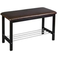 Банкетка Фабио венге/экокожа коричневый в гостиную