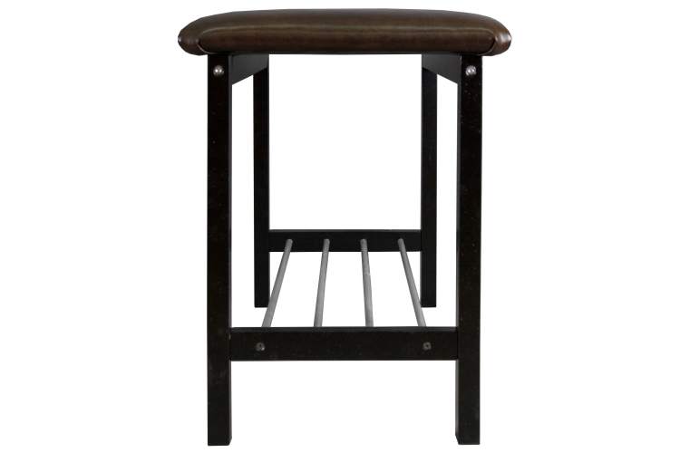 Банкетка Фабио венге/экокожа коричневый-1