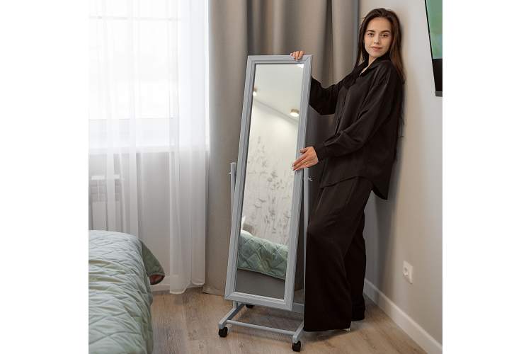 Зеркало напольное В 27Н серый 137 см х 42,5 см-3