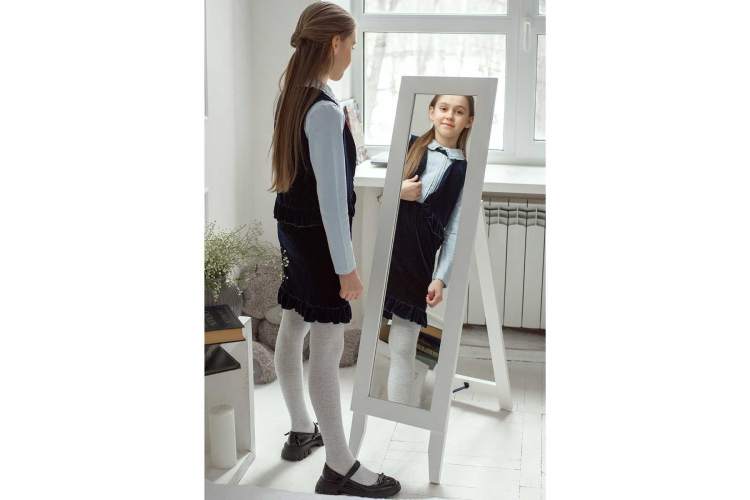 Зеркало напольное BeautyStyle 1 белый 138 см х 35 см-8