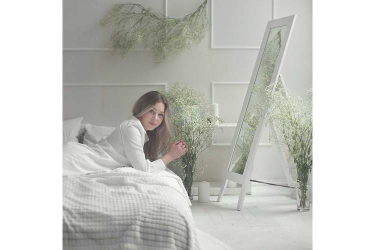 Зеркало напольное BeautyStyle 1 белый 138 см х 35 см-9